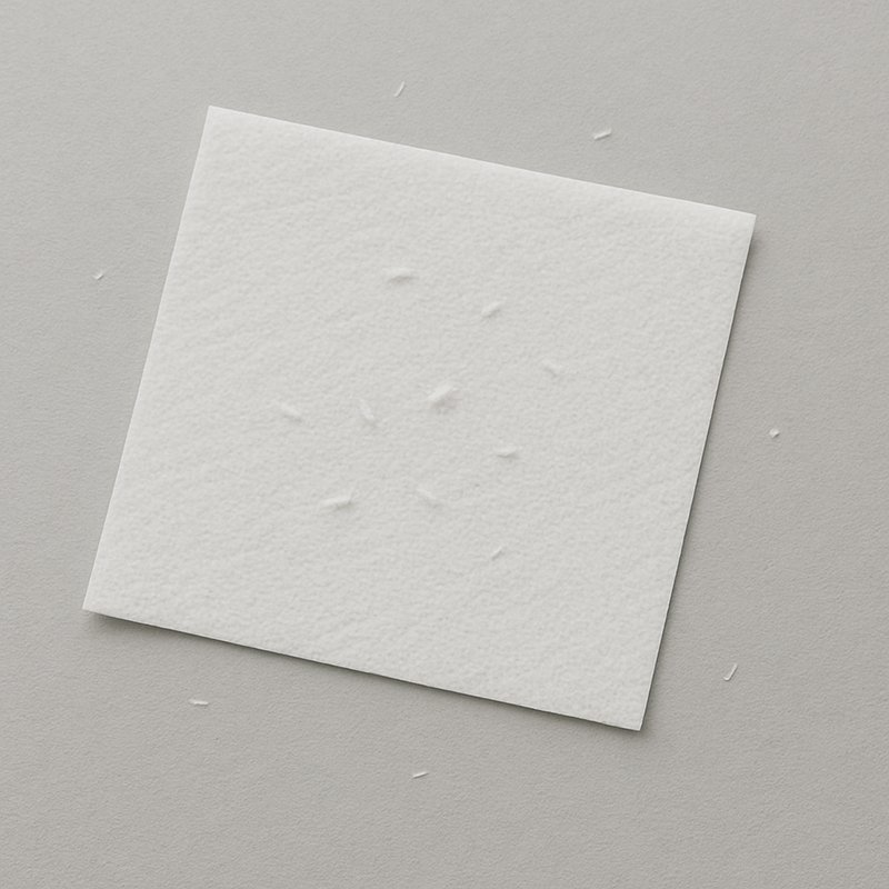 paper sheds lint, affecting cleanliness