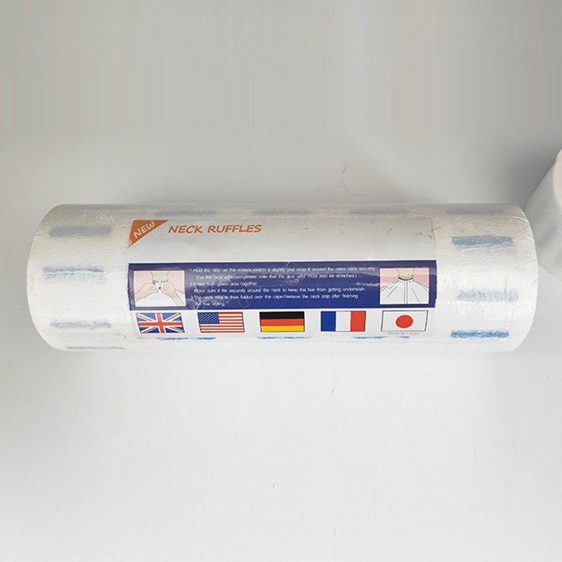 neck ruffles paper roll 6.5x37cm，(80、90、100) pcs’roll, 100 rolls‘carton